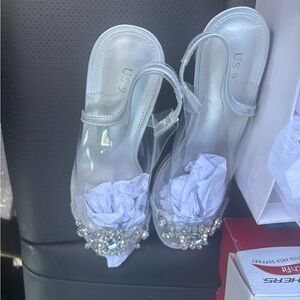 Elegant Silver Women's Shoes